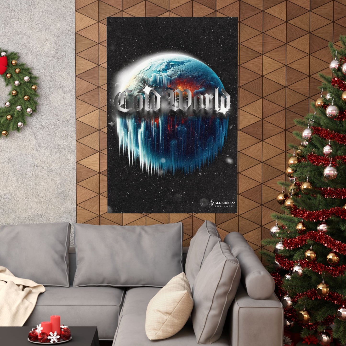 "Cold World" Vertical Poster